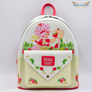 Loungefly Strawberry Shortcake Floral Envelope Mini Backpack New